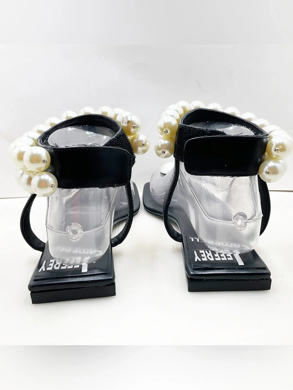 {JEFFREY CAMPBELL} Chateau Pearl Embellished Sandals